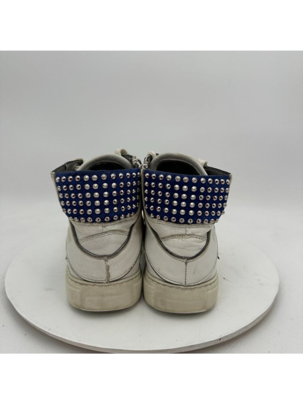 Zadig & Voltaire ZV1747 Women Size 39 US 9 White Leather flora Lightning Shoes - Picture 5 of 13